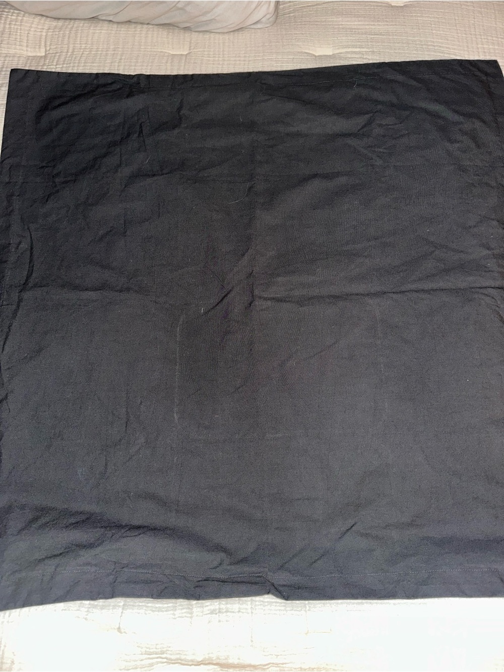 QUINCE Euro Sham 100% Organic Cotton Dark Grey 26x26 - NWOT